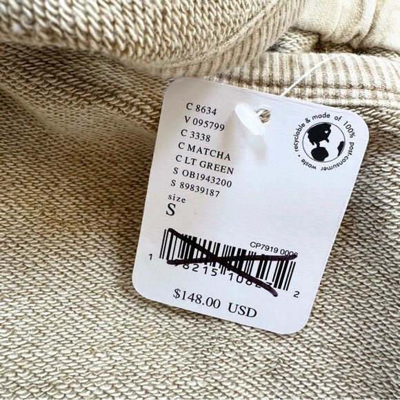 NWT Free People Timko Onesie One Piece Wide Leg Jumpsuit FP Movement Sweat Tan - Picture 5 of 10